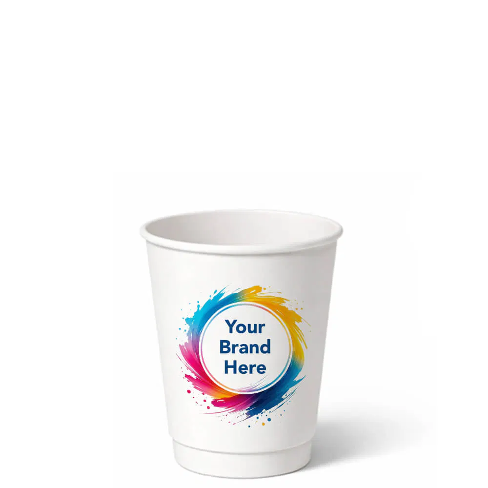 8 oz Custom Double Wall Paper Cups